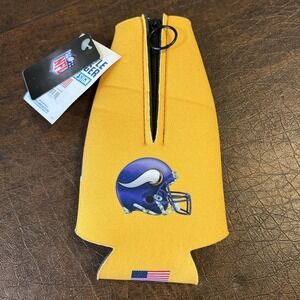 Minnesota Vikings NFL Bottle Cooler Two-Sided Zip Up Design